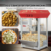 Bild in Galerie-Viewer laden, Amocart 8/12Oz Electric Popcorn Maker Commercial Popper Machine  Automatic Corn Cookware with Scoop Spoon 304 Heating Tube
