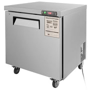 Charger l'image dans la visionneuse de galerie, Amocart 28in 48in Undercounter Worktop Refrigerator Stainless Steel Refrigerated Food Prep Station Fan Cooling for Bar
