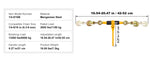 Amocart 2/4pcs Ratchet Chain Binders 1/4"-5/16" Load Binder with 2 Hooks Tie Downs Tow Chain for Flatbed Trailer Transport