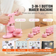 Charger l'image dans la visionneuse de galerie, Amocart 3-IN-1 Button Maker Button Maker Machine with  Magic Book  Ergonomic Arc Handle Punch Press Kit
