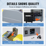 Amocart ZCUT-9 Automatic Tape Cutting Machine Paper Slitting Dispenser 6-60mm Adhesive Electric Tape Cutter for Product Package