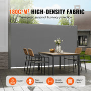 Bild in Galerie-Viewer laden, Amocart Retractable Side Awning Outdoor Privacy Polyester Water-proof Retractable Patio Screen UV 30+ Room Divider Wind Screen
