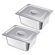 Bild in Galerie-Viewer laden, Amocart 2 4 6 Pack Stainless Steam Hotel Pan 1/2 Size Table Steam Pan Anti Jam Restaurant Supplies Rustproof Catering Storage

