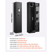 Charger l'image dans la visionneuse de galerie, Amocart Gun Safe Cold-Rolled Steel Fireproof Cabinet with Keypad &amp; Key with Magazine and Lighting Adjustable Racks for Rifles
