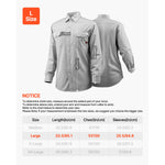 SucceBuy Flame Resistant Welding Jacket 7oz. FR Shirts for Men Machine Washable Cotton Heat-Resistant Welding Shirt - XL Size