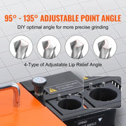 Charger l'image dans la visionneuse de galerie, Amocart Drill Bits Sharpener 3-13mm Mill Grinder Sharpener Portable Sharpening Angle Grinder w/ 11 Collet For Factory Workshop
