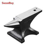 Amocart Single Horn Anvil Cast Steel Anvil High Hardness Rugged Round Horn Anvil for Blacksmiths Stable Base Metal Working Tool