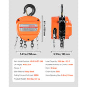 Bild in Galerie-Viewer laden, Amocart Hand Chain Hoist Manual Chain Block with Upgrade G80 Galvanized Chain 10 ft/20ft Lifting Height Pulley Hoist for Garage
