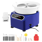 Charger l'image dans la visionneuse de galerie, Amocart Pottery Wheel 11 inch Pottery Forming 450W Electric Wheel for Pottery Direct Drive Ceramic Wheel for DIY Art Craft Blue
