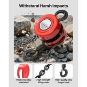 Bild in Galerie-Viewer laden, Amocart 1T/2T Hand Chain Hoist Manual Chain Block with 8/10/20 ft Lifting Height Pulley Hoist for Garage Warehouse Machinery
