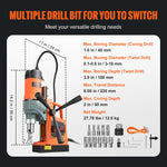 SucceBuy 1450W Magnetic Drill 2"Boring Diameter 12500/12800N Portable Electric Mag Drill Press 800 RPM Magnetic Drilling Machine