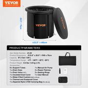 Charger l'image dans la visionneuse de galerie, Amocart Ice Bath Tub Cold Water Therapy Plunge Tub for Athletes Portable Outdoor Ice Barrel Plunge Pool Inflatable Ice Bathtub
