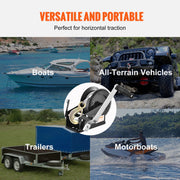 Load image into Gallery viewer, Hand Winch Heavy Duty Rope Crank with 33 ft Steel Wire Cable and Two-Way Ratchet for Trailer Boat or ATV Towing
