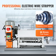 Charger l'image dans la visionneuse de galerie, Amocart Electric/Manual Wire Stripping Machine Cable Stripper Wire Peeler 370W 1.5-36mm 11 Channels for Scrap Copper Recycling
