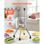 SucceBuy French Fry Cutter with 4 Replacement Blades 1/2" 3/8" 1/4" Blade Easy Dicer Chopper and 6-wedge Apple Corer for Kitchen