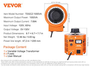 Charger l'image dans la visionneuse de galerie, Amocart 500VA-3000VA Auto Variable Voltage Transformer 4 Extra Fuse 110V Input 0-130V Output AC Voltage Regulator Power Supply
