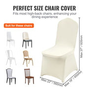 Charger l'image dans la visionneuse de galerie, Amocart 30/50PCS Ivory Stretch Spandex Folding Chair Covers Universal Fitted Chair Cover Removable Protective Slipcovers
