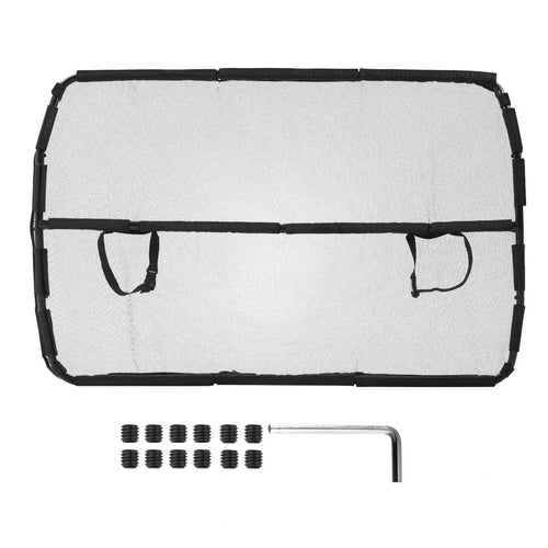 Amocart Dog Car Barrier Car Divider for Front Seats Vehicle Pet Barrier with See Through Net Mesh Universal-Fit Dog Car Barrier