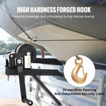 Amocart Hand Winch Heavy Duty Rope Crank with 33 ft Steel Wire Cable and Two-Way Ratchet for Trailer Boat or ATV Towing