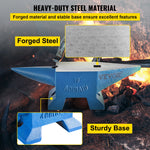 SucceBuy Single Round Horn Anvil Cast Steel Block Blacksmith Bench Tool 10-60KG Jewelery Making Manual Equipment for Metalsmiths
