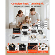 Load image into Gallery viewer, Amocart Rock Tumbler Kit Rock Polishing Kit 4 Speed Settings 9-Day Polishing Timer Stone Polishing Kit Rock Polisher
