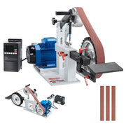 Charger l'image dans la visionneuse de galerie, Amocart Belt Grinder Sander 72 X 2-Inch Variable Speed Polisher 1500W Polishing Grinding Machine for Metalworking Knife Making
