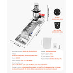 Amocart Commercial Automatic Donuts Machine Single Row 90 pcs/hour Electric High Power Maker with 3 Size Molds Auto Counting
