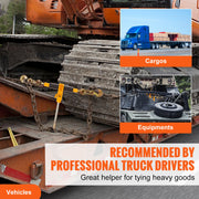 Bild in Galerie-Viewer laden, Amocart Heavy Ratchet Chain Binder Tie Down Hauling Load Strap with Detachable Hook Antiskid Handle for Flatbed Truck Trailer
