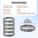 Amocart Razor Wires Razor Barbed Wire Razor Wire Fencing Fence Double Spiral Barbed Wire Galvanized Wire Rolls Razor for Garden