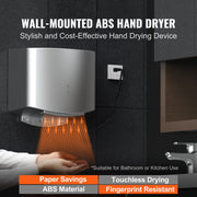 Charger l'image dans la visionneuse de galerie, Amocart Heavy Duty Commercial Hand Dryer 1400W Automatic High Speed Warm Wind Hand Blower Built-In Filter Sponge for Home
