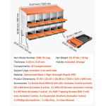 SucceBuy Chicken Nesting Boxes Metal Egg Laying Boxes with Protective Collection Lids Roll Out Nesting Box Easy Assemble for Hen