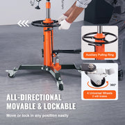 Bild in Galerie-Viewer laden, Amocart Transmission Jack 1322 LBS Hydraulic Telescoping Transmission Jack 32"-67" High Lift Floor Jack Stand Lift Hoist Garage
