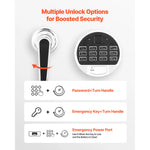 SucceBuy Drop Safe Large Capacity Front Drop Slot Safe Box with Digital Keypad Cash Depository Box with Spare Keys for Cash Bank