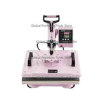 Amocart Heat Press Machine 12x15inch  8in 1 Heat Transfer Machine 360° Swing Away T-Shirt for T-Shirts/Mugs/Hats/Plates Pink