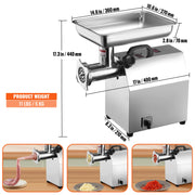 Bild in Galerie-Viewer laden, Amocart Electric Meat Grinder Food Processors Sausage Maker Filler Mincer Stuffer Stainless Steel with 2 Blades for Kitchen
