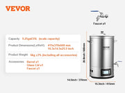 Load image into Gallery viewer, Amocart Electric Brewing System 8 GALLON Brewing Stock Pot All-in-One Home Beer Brewer 304 Stainless Steel Brewing Supplies
