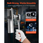 SucceBuy Knockout Punch Set 1/2 to 2 in SLUG-Buster Ratchet Knockout Set for Aluminum Mild steel Fiberglass Plastics 6 Die Sizes