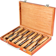 Bild in Galerie-Viewer laden, Amocart 12PCS Wood Carving Hand Chisel Set Lathe Knife DIY Turning Woodworking Professional Gouges Woodcraft Carpentry Tools
