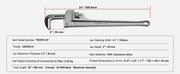 Load image into Gallery viewer, Amocart Pipe Wrench Aluminum Straight Pipe Wrench Adjustable Plumbing Wrench High Strength Jaw &amp; Ergonomic Handle Automotive
