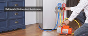 Charger l'image dans la visionneuse de galerie, Amocart 3.5CFM 4CFM Single Stage Rotary Vane HVAC Air AC Vacuum Pump &amp; A/C Refrigerant Kit Manifold Gauge Set Air Conditioning
