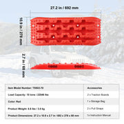 Bild in Galerie-Viewer laden, Amocart 10 TON Traction Boards with PP Material Recovery Boards for Off-road Vehicle Car Pickup SUV RV Pair Tire Traction Mats
