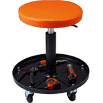 Amocart Mechanic Stool 250 LBS Rolling Pneumatic Creeper Garage/Shop Seat Padded Rolling Workshop Stool for Garage Auto Repair