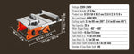【From China】Amocart Table Saw 10-inch 8-Amp 25-in Max Rip Capacity 40T Blade Portable Compact For Jobsite DIY Woodworking, Furn