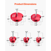 Charger l'image dans la visionneuse de galerie, Amocart PVC Pipe Reamer Kit 5/7/9 PCS Fitting Socket Saver, Fits Standard 1/2" Drills Plumbing Tool Kit for SCH40 ABS CPVC Pipe
