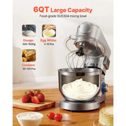 Bild in Galerie-Viewer laden, 【Premium】Amocart  5.7/6/7.8L Stand Mixe Electric Kitchen Mixer 1500W Dough-Mixer, 6+P Speeds Tilt-head Food-Mixer with 1.5 L Bl
