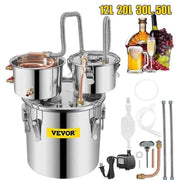 Load image into Gallery viewer, Amocart 12L 20L 30L 50L Alcohol Brewing Distiller DIY Moonshine Apparatus Stainless Steel Still Whisky Brandy Home Appliance
