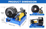 Hydraulic Hose Crimper Mchine with 8 Sets of Dies Manual Hose Crimping Tool, High Pressure Handheld Shrink Tube Machine