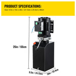 SucceBuy 14 Quart Hydraulic Pump Unit 3 HP 220V 2950 PSI 2 & 4 Post Lifts 3.5 Gal Reservoir Car Jack Power Suit for Auto Repair