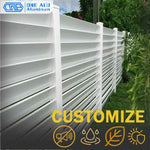 Outdoor Aluminum Louver Fence Panels Modern Design Privacy Security Fencing Heavy Duty Garden Yard Fence Customizable