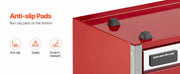 Charger l'image dans la visionneuse de galerie, Amocart 5-Drawer 8.6in Metal Tool Box Red/Black Portable Small Tool Chest with PP Feet Pads for Garage Workshop Tools Storage
